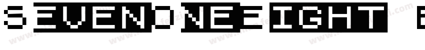 SevenOneEight Book字体转换